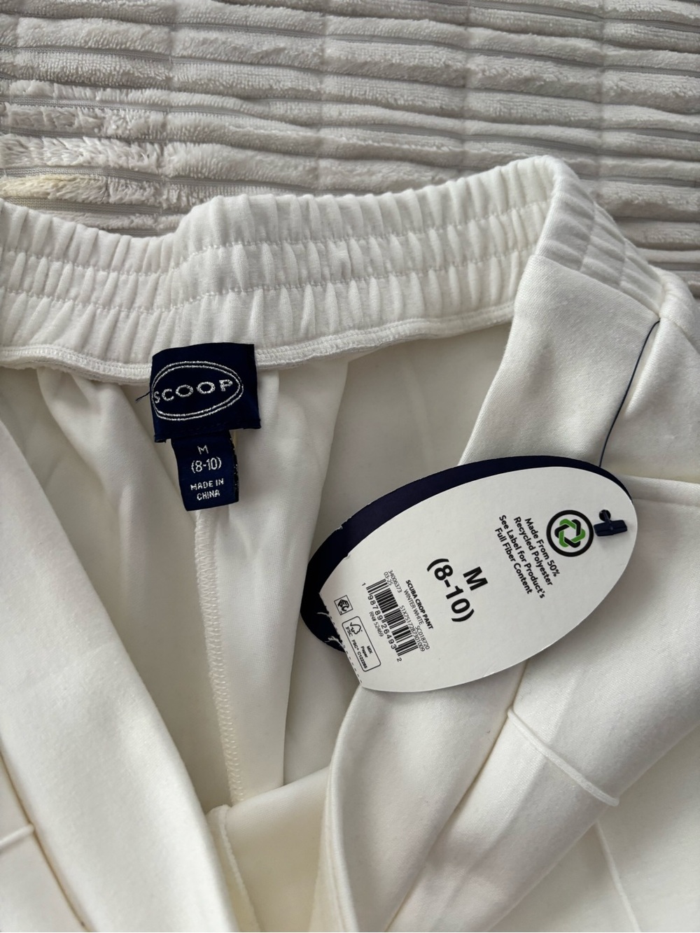 Scoop White Pull-On Pants - Picture 3 of 3